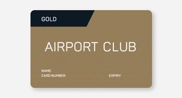 Gold Airport Club Card Gold Airport Club Card