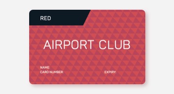 Red Airport Club Card Red Airport Club Card