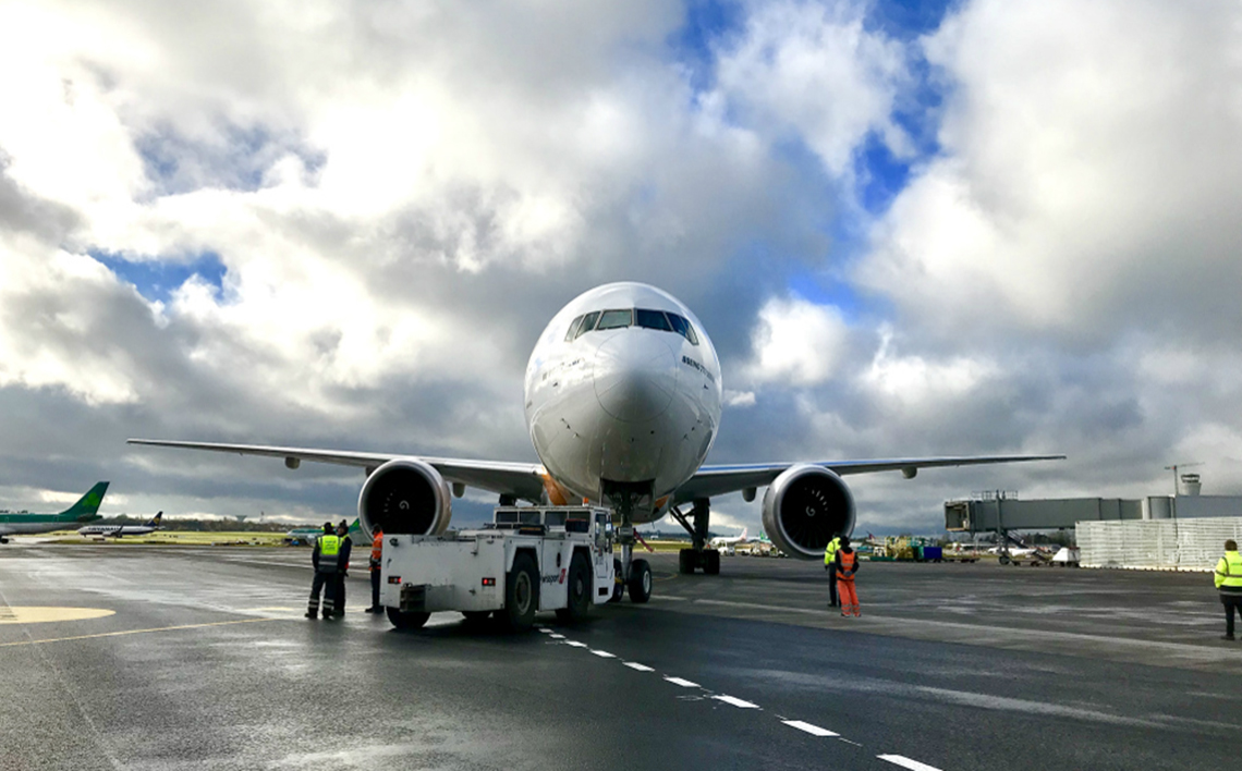 Airplane on runway