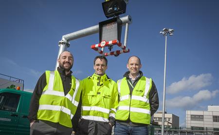Mark O’Connor, Project Manager, Asset Management and Development Dublin Airport; Conor Carroll, Client Project Owner, Asset Care, Dublin Airport and Dan Davis, Senior Project Manager IT, Dublin Airport pictured with the new AVDGS in Dublin Airport.