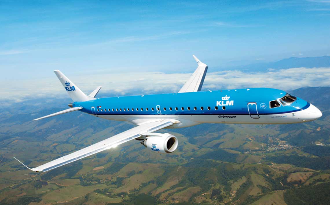 KLM Flying plane