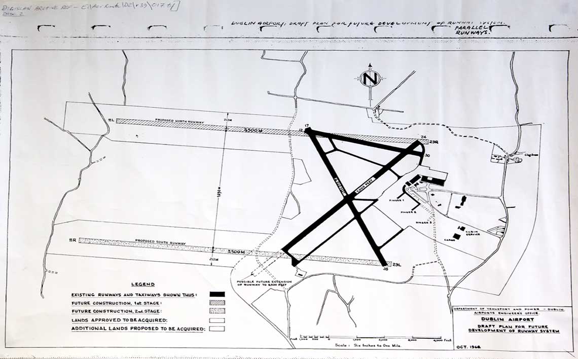 An airfield planning map from October 1968