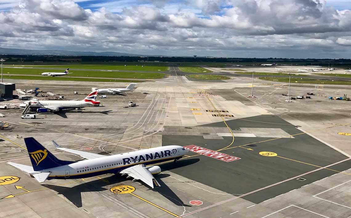 Ryanair plane on runway