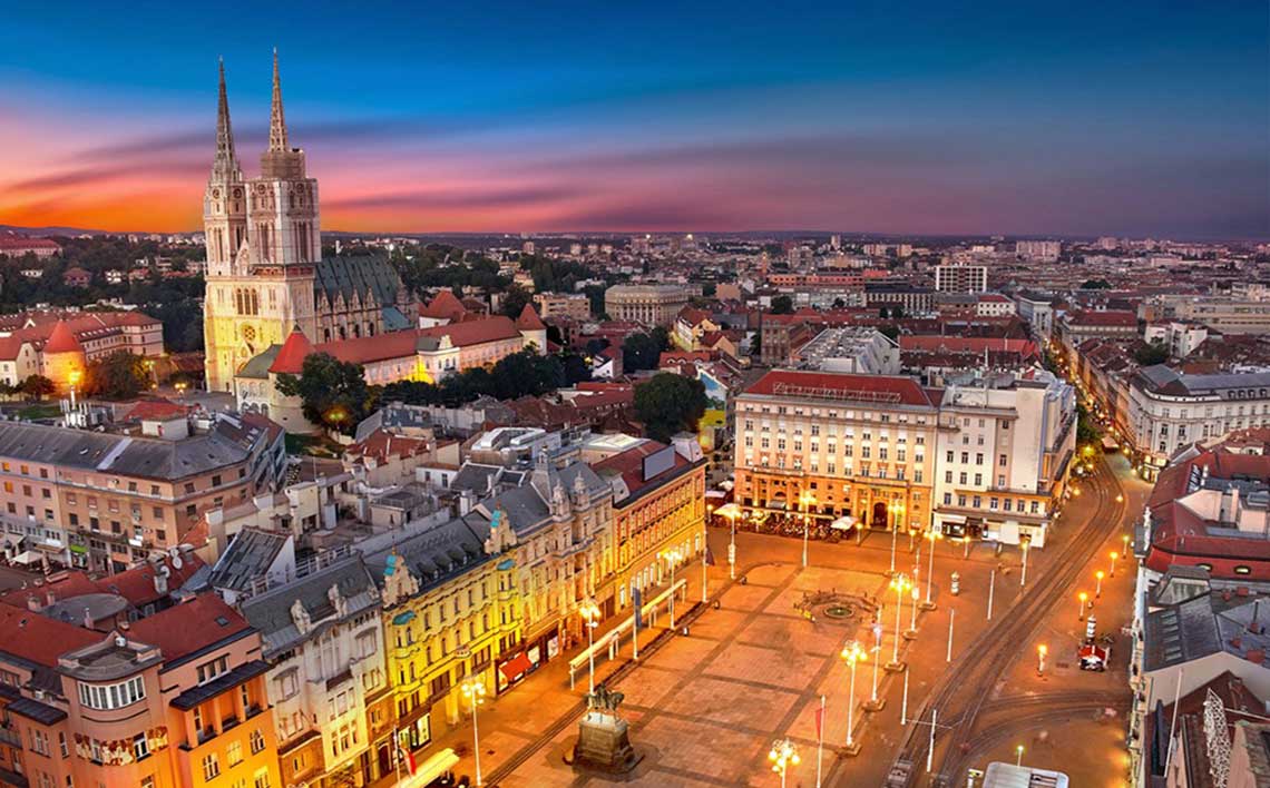 Zagreb at night