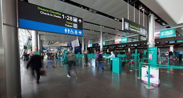 Check in signage aerlingus check in desks Terminal 2