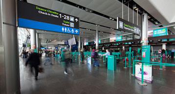 Check in signage aerlingus check in desks Terminal 2 Check in signage aerlingus check in desks Terminal 2