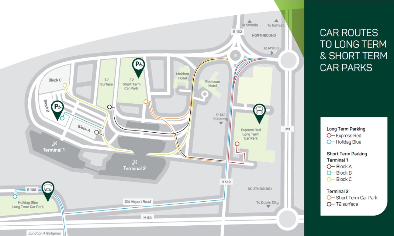 Pre-booked taxi pick up map