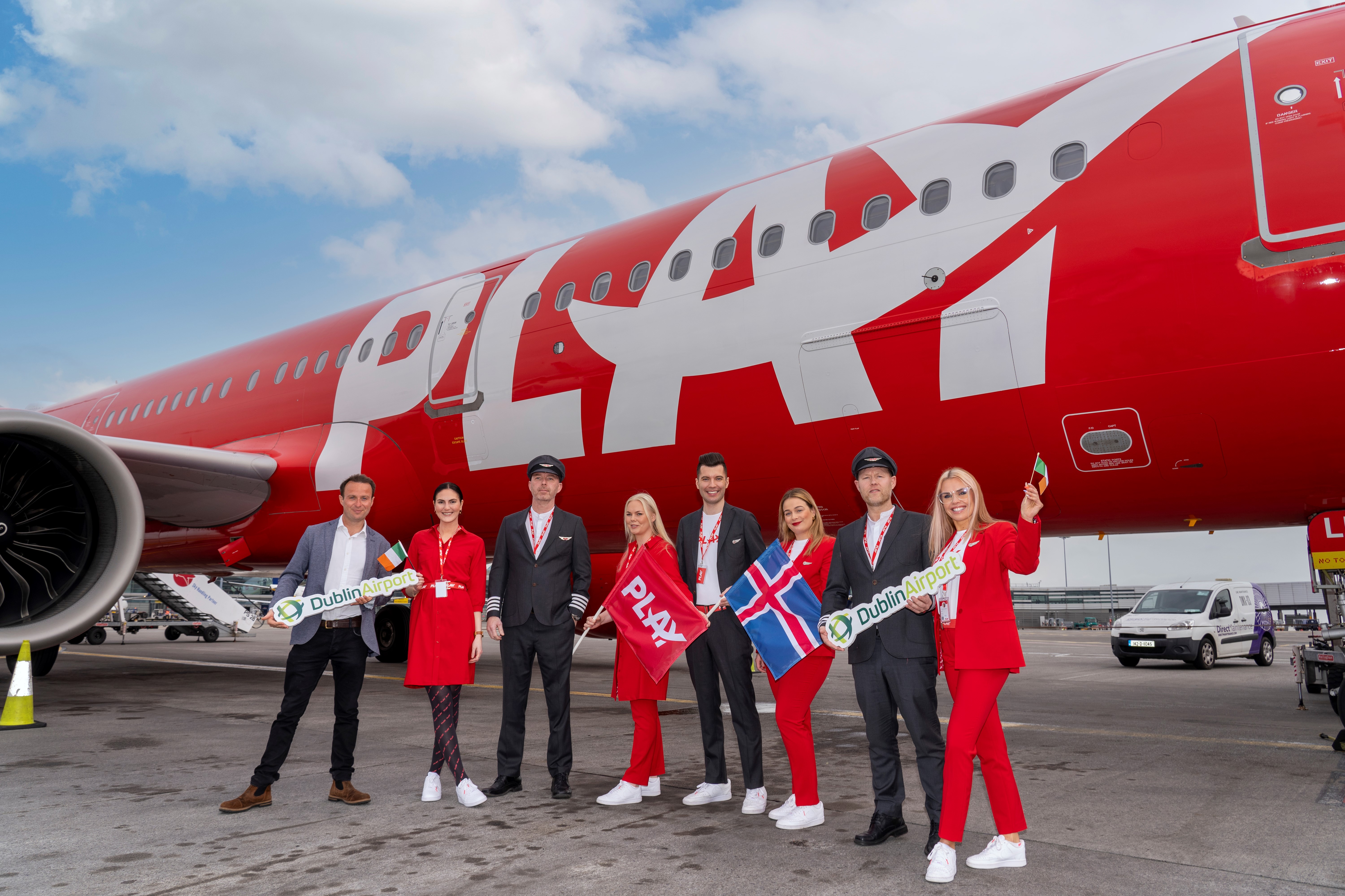 DUBLIN AIRPORT CELEBRATE PLAY INAUGURAL FLIGHT TO REYKJAVIK