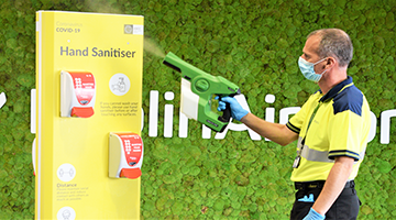 Dublin Airport sanitisation