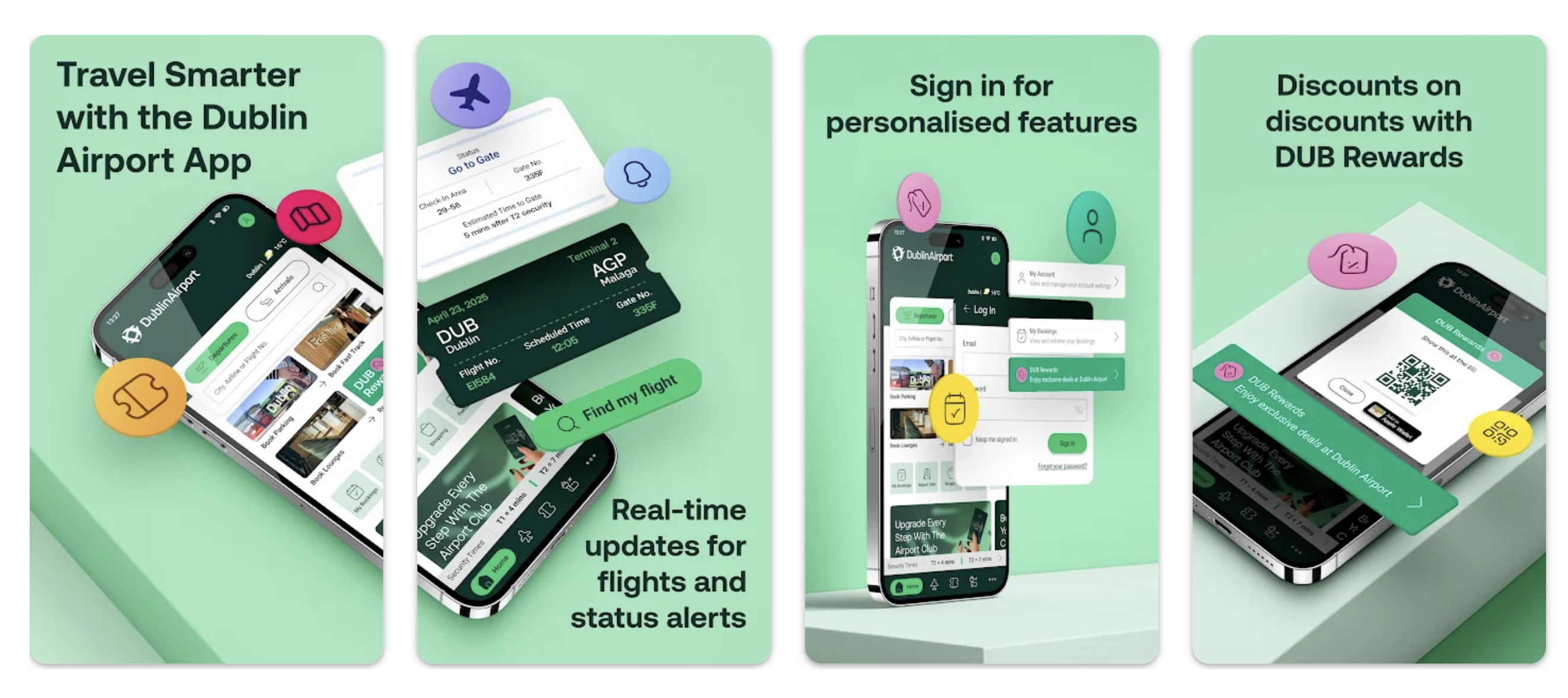 The Dublin Airport App Features