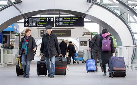 Arriving Passengers at Dublin Airport