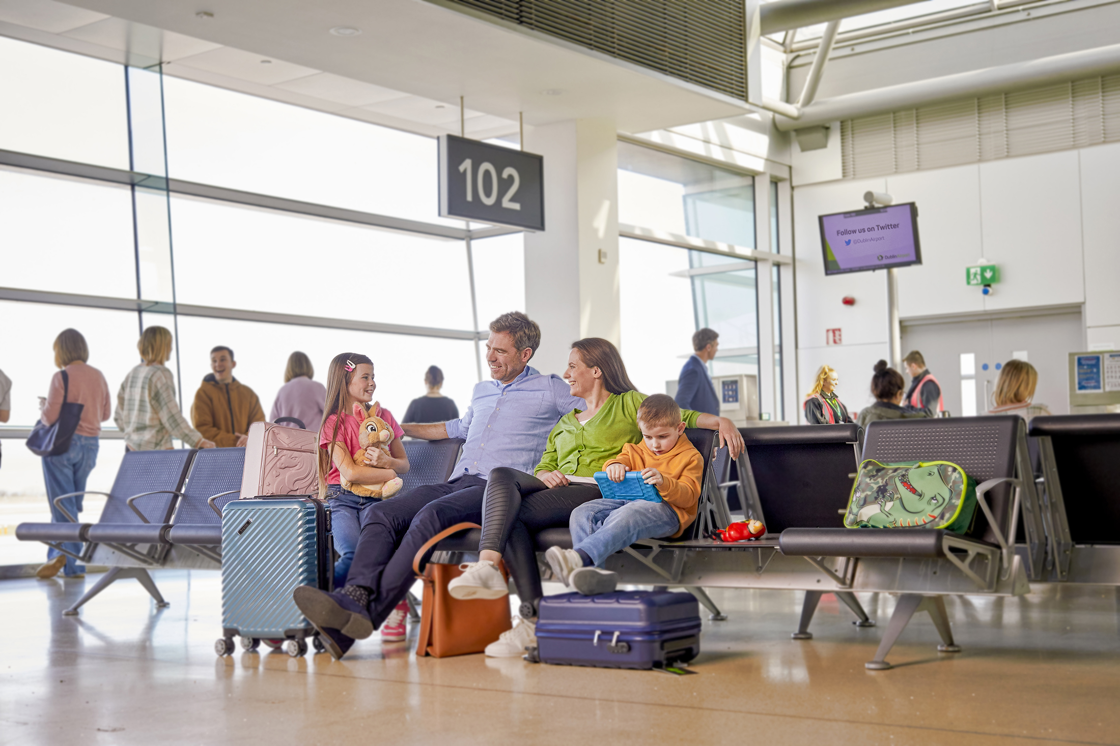 Family Seating at Boarding Gate