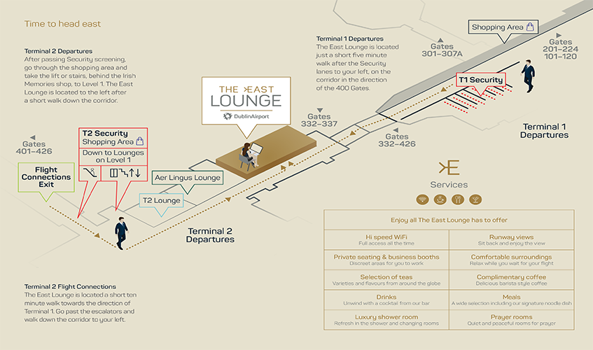 The East Lounge Map