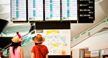 Flight Departures Display Board