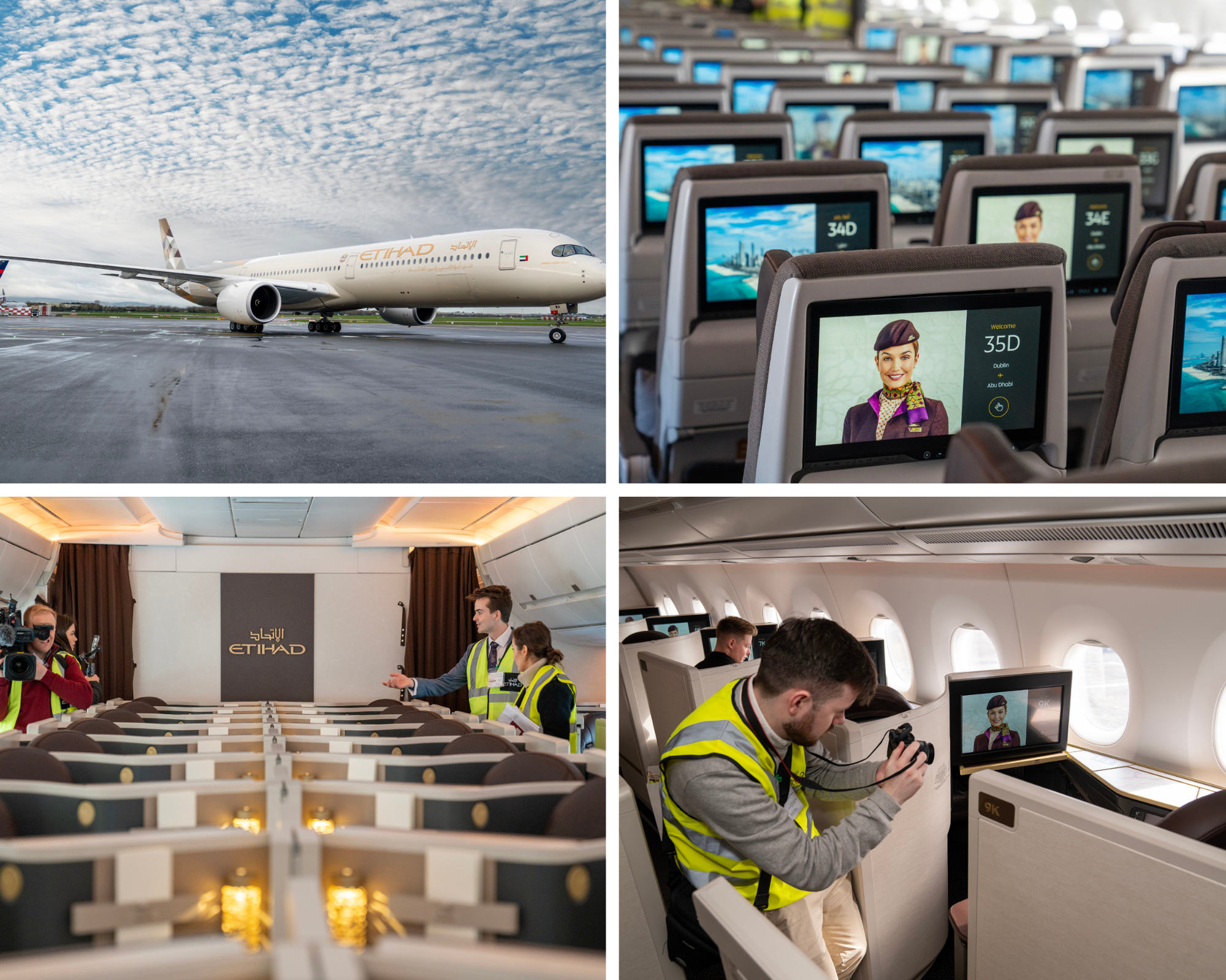 Photos of Etihad’s New Airbus A350