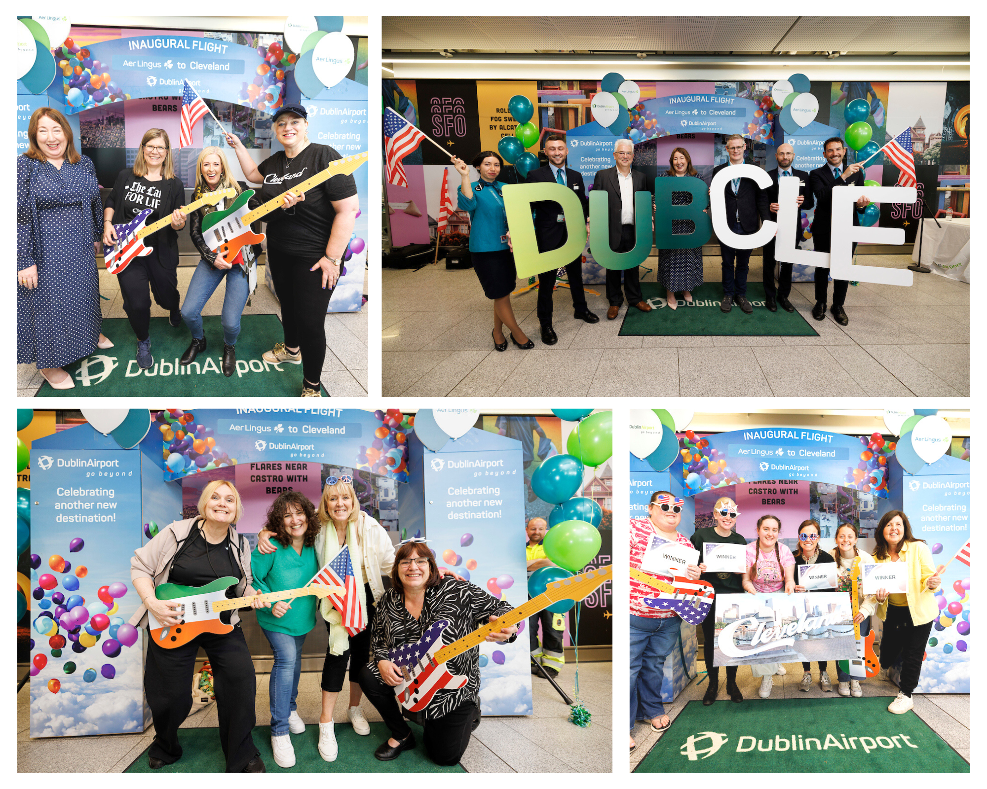 Event photos to mark the Inaugural Aer Lingus Flight to Cleveland, Ohio