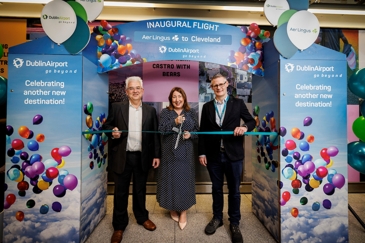 Dublin Airport Celebrates Inaugural Aer Lingus Flight to Cleveland, Ohio