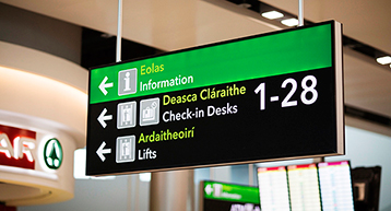 Dublin Airport Check in Sign Dublin Airport Check in Sign