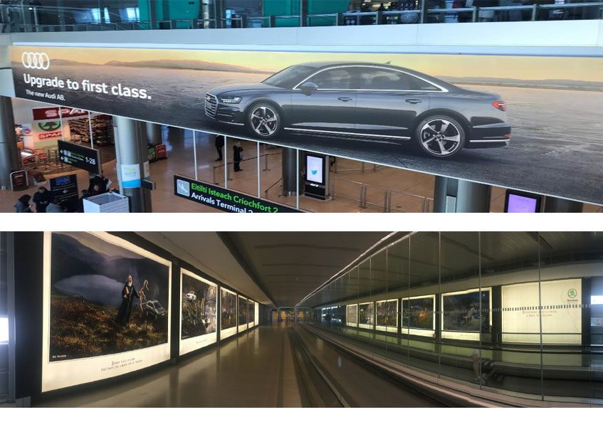 Classic_advertising_Dublin_airport_examples_Billboard_and_walkway Classic_advertising_Dublin_airport_examples_Billboard_and_walkway