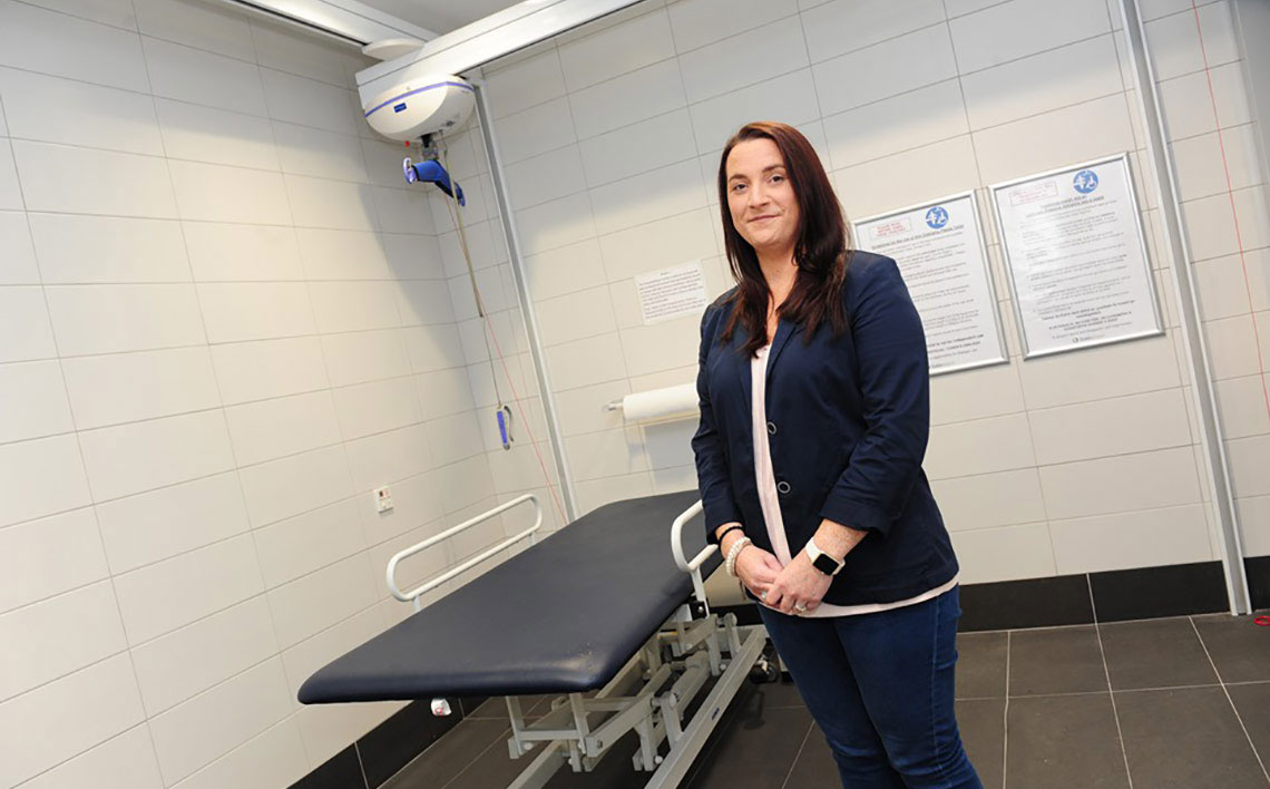 woman in medical room