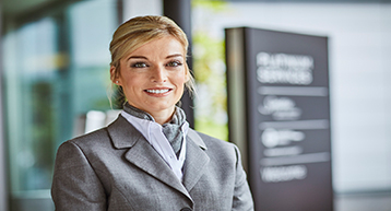 Platinum Service staff at entrance Platinum Service staff at entrance