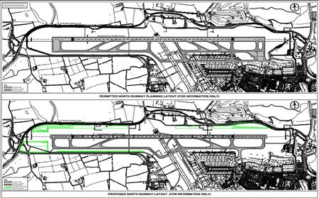 proposed north runway layout map